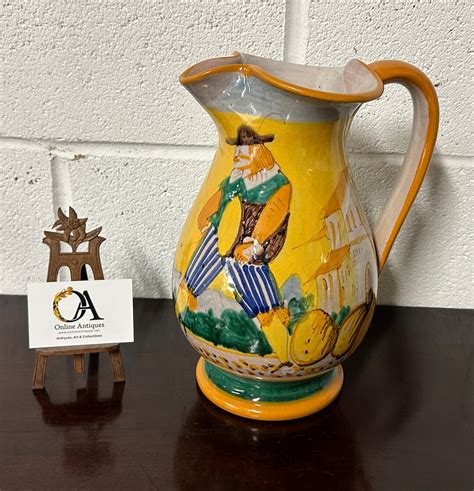 Rare Christian Dior ‘Majolica’ Style Decorative Ceramic Jug